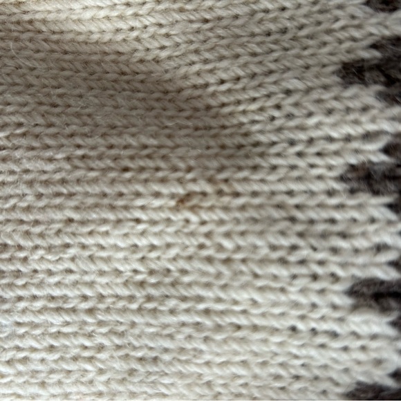 NWT Urban Outfitters, Urban Renewal fair isle sweater, cream and brown - Picture 7 of 8